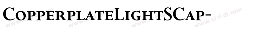 CopperplateLightSCap字体转换