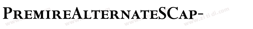 PremireAlternateSCap字体转换