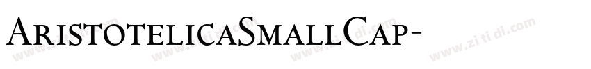 AristotelicaSmallCap字体转换