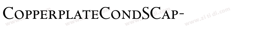 CopperplateCondSCap字体转换
