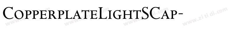 CopperplateLightSCap字体转换