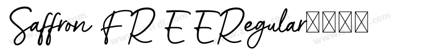 SaffronFREERegular字体转换 SaffronFREERegular字体转换