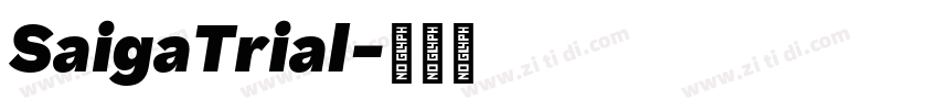 SaigaTrial字体转换 SaigaTrial字体转换