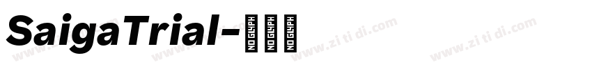 SaigaTrial字体转换 SaigaTrial字体转换