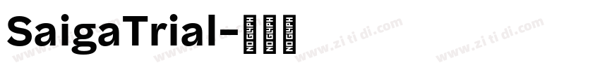 SaigaTrial字体转换 SaigaTrial字体转换