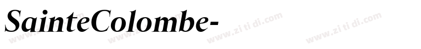 SainteColombe字体转换 SainteColombe字体转换