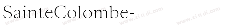 SainteColombe字体转换 SainteColombe字体转换