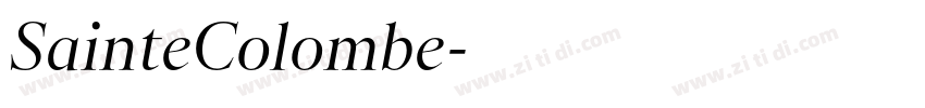 SainteColombe字体转换 SainteColombe字体转换