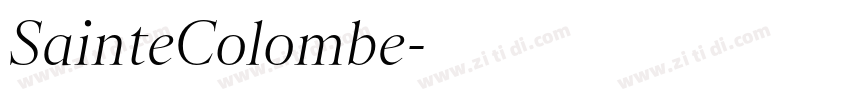SainteColombe字体转换 SainteColombe字体转换