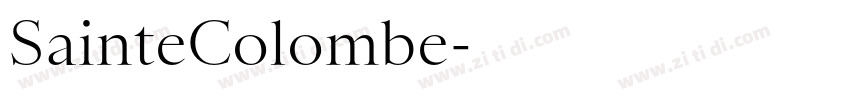 SainteColombe字体转换 SainteColombe字体转换