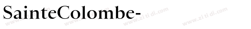 SainteColombe字体转换 SainteColombe字体转换
