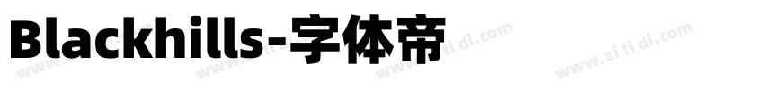 Blackhills字体转换