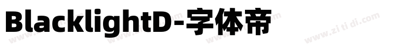 BlacklightD字体转换