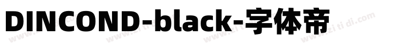 DINCOND-black字体转换