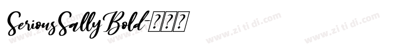 SeriousSallyBold字体转换
