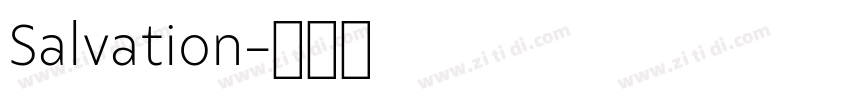 Salvation字体转换