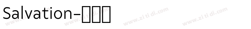 Salvation字体转换