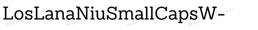 LosLanaNiuSmallCapsW字体转换