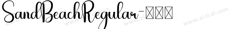 SandBeachRegular字体转换