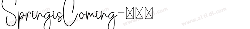 SpringisComing字体转换