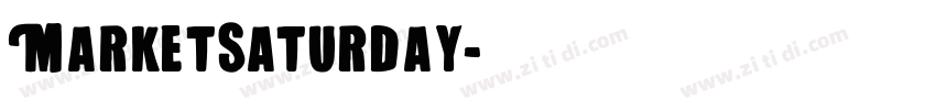 MarketSaturday字体转换