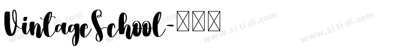 VintageSchool字体转换