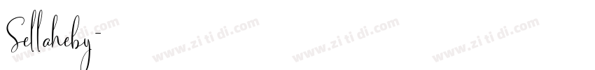 Sellaheby字体转换