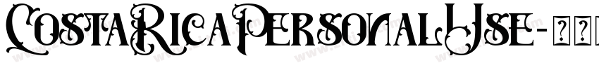 CostaRicaPersonalUse字体转换