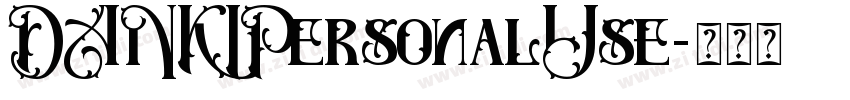 DANKIPersonalUse字体转换 DANKIPersonalUse字体转换