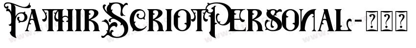 FathirScriotPersonal字体转换