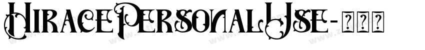 HiracePersonalUse字体转换