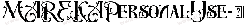 MAREKAPersonalUse字体转换