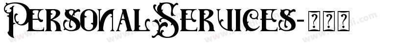 PersonalServices字体转换