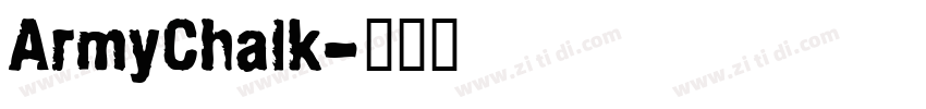 ArmyChalk字体转换