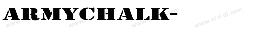 ArmyChalk字体转换