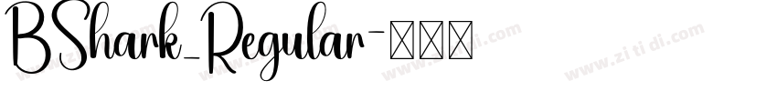 BShark_Regular字体转换