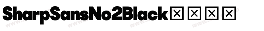 SharpSansNo2Black字体转换