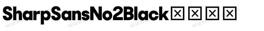 SharpSansNo2Black字体转换