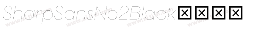 SharpSansNo2Black字体转换