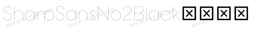 SharpSansNo2Black字体转换
