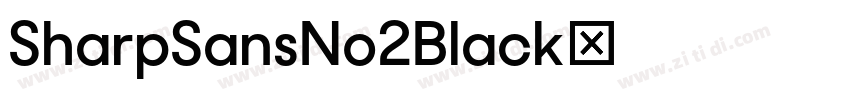 SharpSansNo2Black字体转换