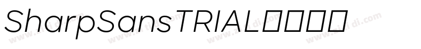 SharpSansTRIAL字体转换