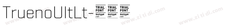 TruenoUltLt字体转换