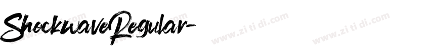 ShockwaveRegular字体转换