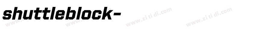 shuttleblock字体转换