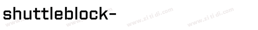 shuttleblock字体转换