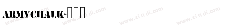 ArmyChalk字体转换