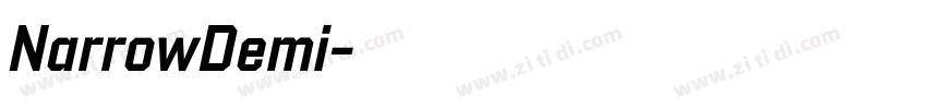 NarrowDemi字体转换