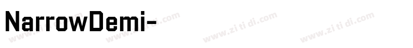 NarrowDemi字体转换
