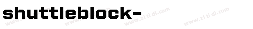 shuttleblock字体转换
